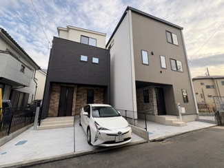 【外観】 | 川越市岸町3丁目　新築分譲　「川越駅」バス7分　敷地22坪　【新宿小学区】