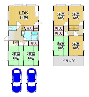 【間取り】 | 川西市錦松台11の8　中古一戸建て