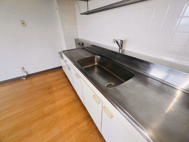 ファミールマンション広川のキッチン|水回りが広いので、片付けしやすいです。