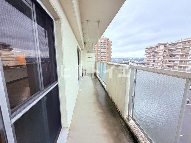 ファミールマンション広川のバルコニー