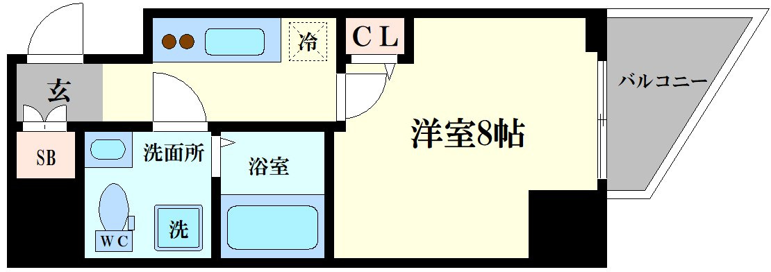 セレニテ福島アリアの間取り