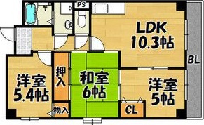 エスペランサ門真南の間取り