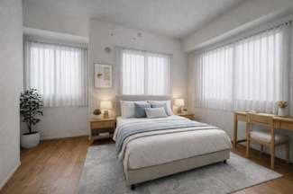 【洋室】 | ハイツ浜大津 | ※本画像はAIにより生成したイメージパースです。実際の室内とは一部仕様が異なります。