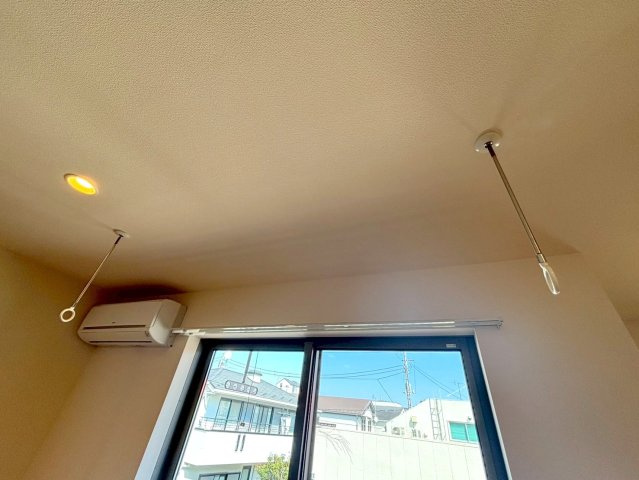 アムサクラパルクの内装|★便利な室内物干しフック★