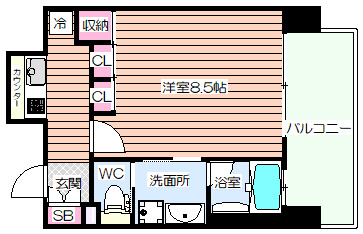 【間取り】 | アーバネックス南堀江
