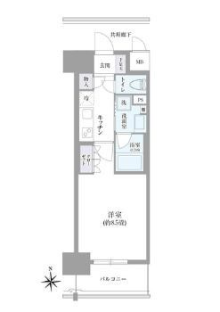 ＯＫＢアヴェニール菊井町の間取り