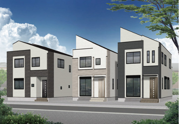 【仲介手数料無料】所沢市山口全３棟Ｃ号棟　所沢市の新築住宅なら西武ハウジングの外観パース