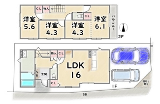 【間取り】 | 右京区太秦安井辰巳町