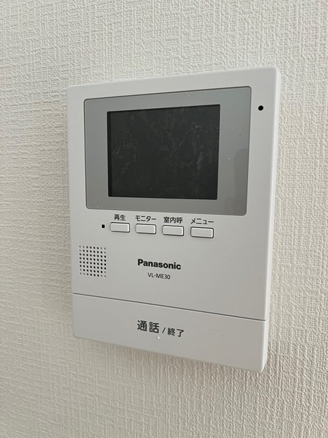 クレイドルガーデン久留米善道寺町与田第６【キャッシュバック対象物件】のセキュリティ|カメラ付きインターホンです