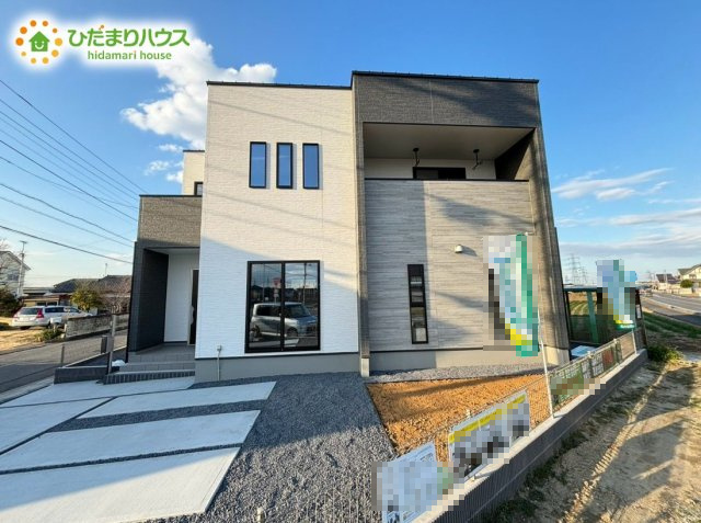 鴻巣市安養寺　第1期　新築一戸建て　クライン　01の外観|南道路に面しているので、光が差し込む明るい暮らしが可能です(^^)/								

