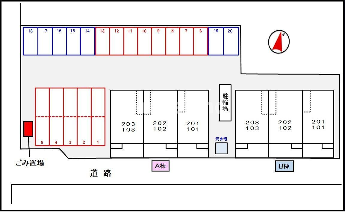 アルコバレーノ　Ｂの駐車場