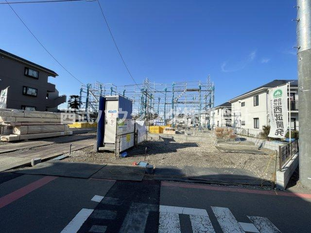 【仲介手数料無料】所沢市荒幡全４棟１号棟　所沢市の新築住宅なら西武ハウジングの前面道路含む現地写真