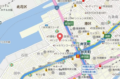 【地図】 | リーガル弁天町2