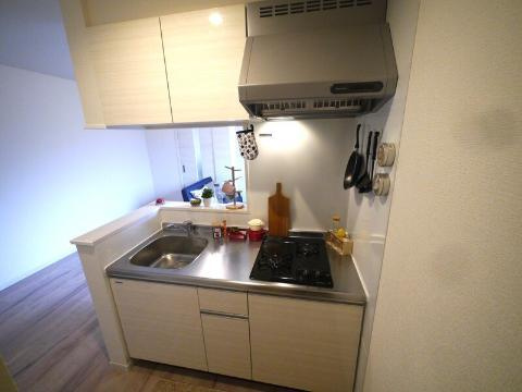 La casa felice和白のキッチン|キッチン