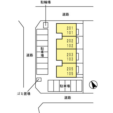 グレイスコートの区画図