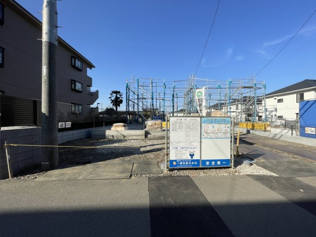 【仲介手数料無料】所沢市荒幡全４棟２号棟　所沢市の新築住宅なら西武ハウジングの前面道路含む現地写真