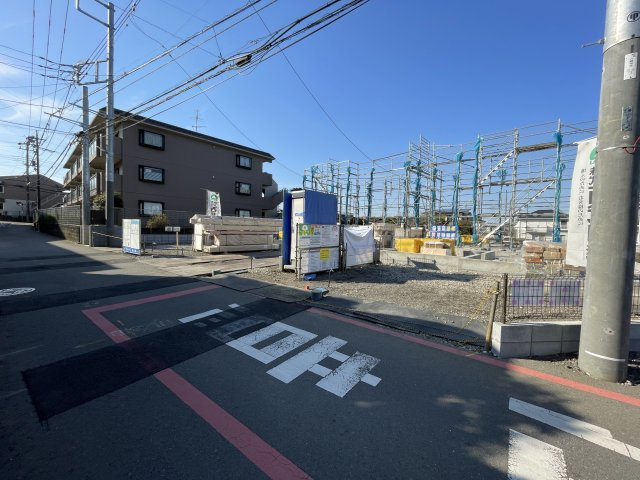 【仲介手数料無料】所沢市荒幡全４棟２号棟　所沢市の新築住宅なら西武ハウジングの前面道路含む現地写真