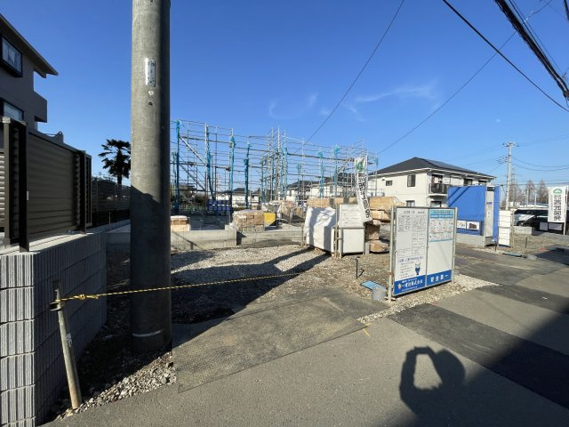 【仲介手数料無料】所沢市荒幡全４棟３号棟　所沢市の新築住宅なら西武ハウジングの前面道路含む現地写真