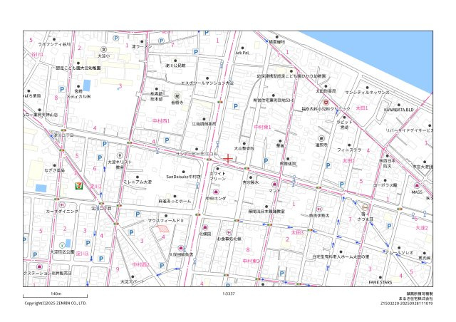 中村西2丁目　売地①の土地図