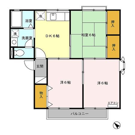 ロイヤルストーク　Ａの間取り