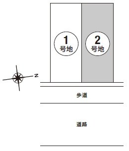 【区画図】 | 神戸市垂水区狩口台２丁目　新築戸建　２区画