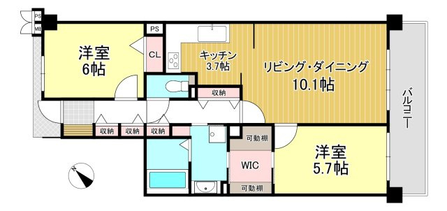 ロイヤルガーデン宇多津四番丁の間取り