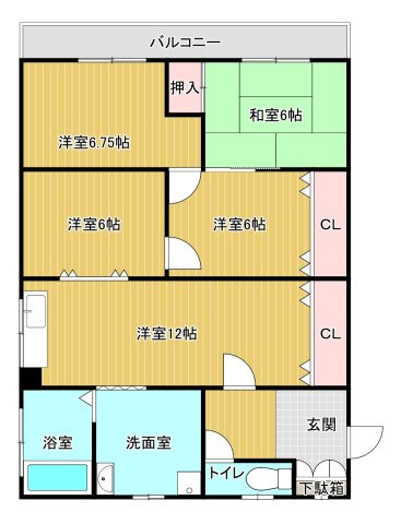 三陽南マンションの間取り