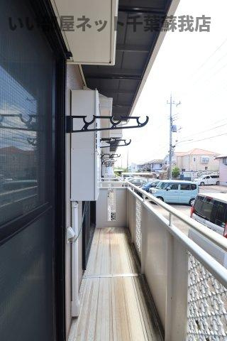 レインボーハイツ　Ⅱ番館のバルコニー|バルコニー付きです