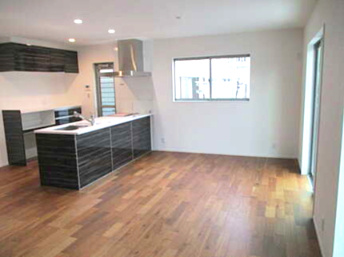 広島市佐伯区千同1丁目　新築一戸建て(全4棟)の居間・リビング