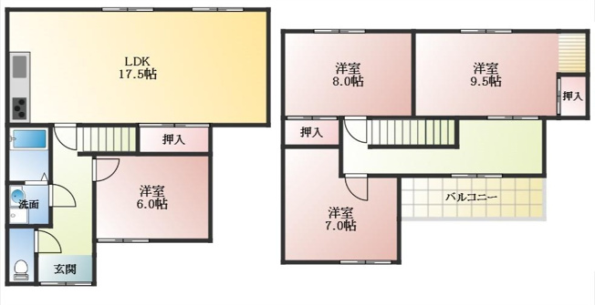【間取り】 | クラルテ旭ヶ丘