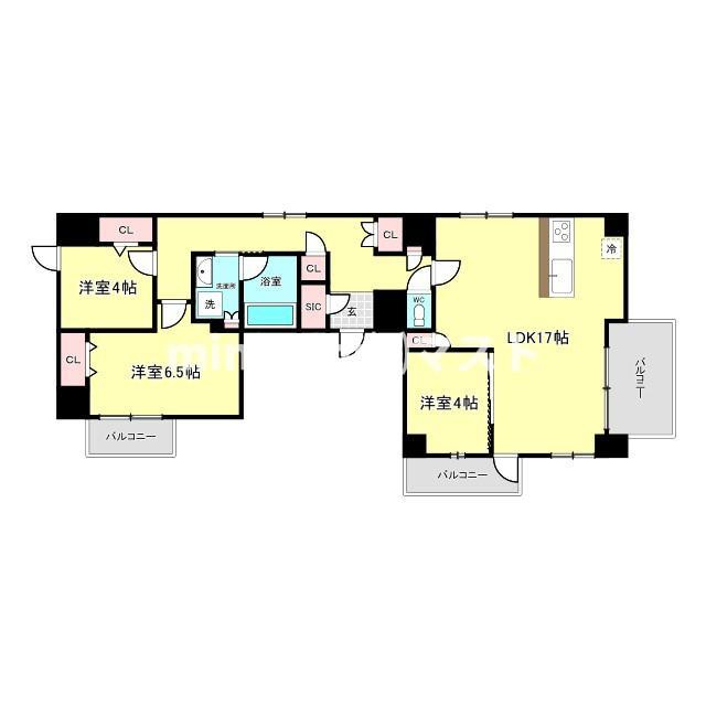 Ｌａ　ＣＡＳＡ　石ケ辻の間取り