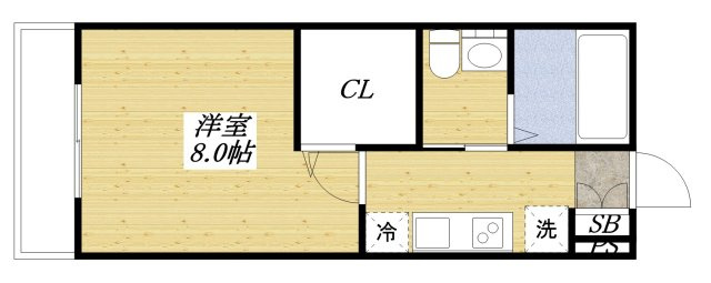 MQuarto拝島Ⅱの間取り