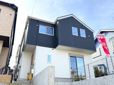 【外観】 | 柏市光ヶ丘４丁目新築戸建【酒井根東小学校：4分】 | 完成済み内覧可能です！！
