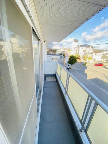 カンフォートやすむろのバルコニー