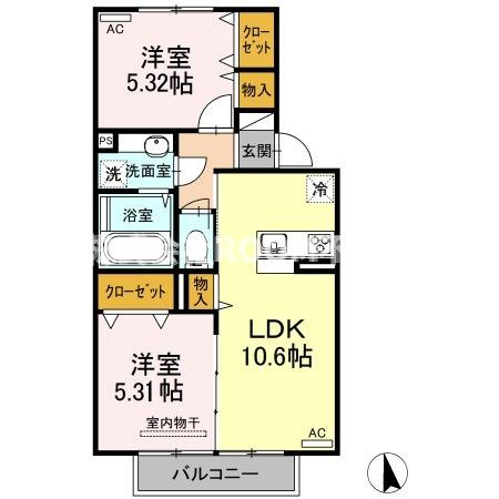 セジュールグレイスⅢの間取り