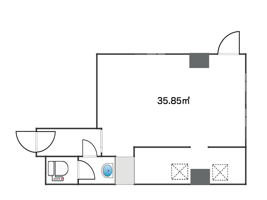 ☆インテンション横浜/区分店舗/オーナーチェンジの間取り