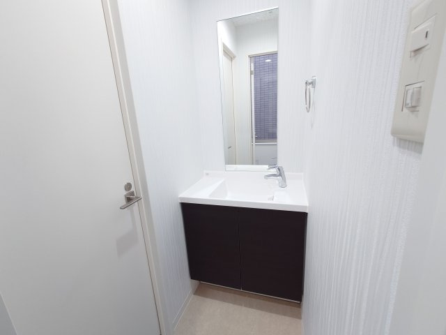 取手クリニックビルの洗面所