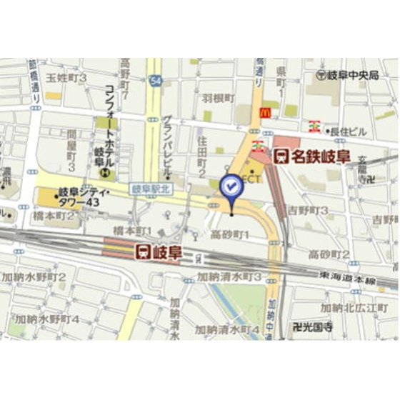 岐阜市高砂町１丁目の駐車場の外観