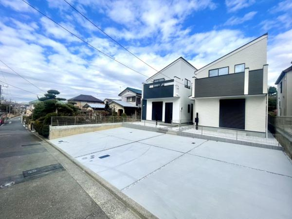 横浜市磯子区洋光台６丁目の新築一戸建の外観|堂々と完成しました！いつでもご案内可能です！
お車でご自宅まで送迎承ります。