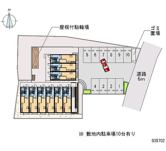 レオパレス霞ヶ関第二の区画図