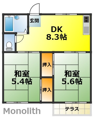 エクセレート泉大津の間取り
