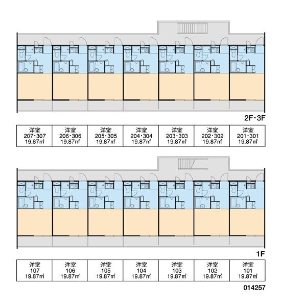 レオパレス峰の坂の区画図