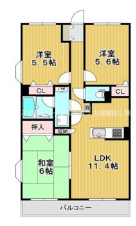 【間取り】 | セントレアカマⅢ