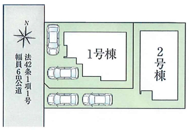 【区画図】 | 明石市第13大久保町高丘（全2棟）2号棟 | 2号棟です。