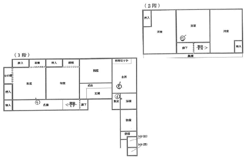 藤岡市東平井　中古299の区画図