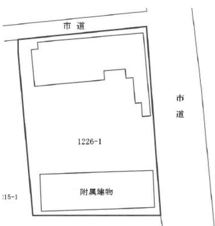 藤岡市東平井　中古590の区画図
