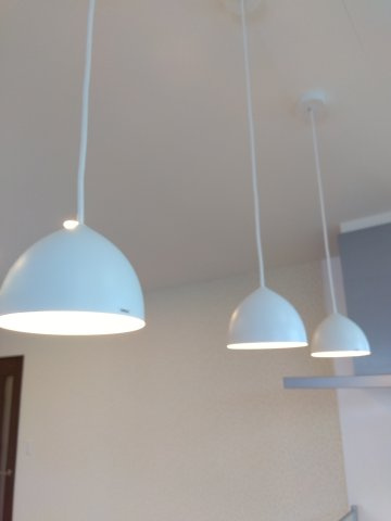 大久保袖ノ沢H棟のその他|システムキッチンの上にはオシャレなペンダントライトを♪