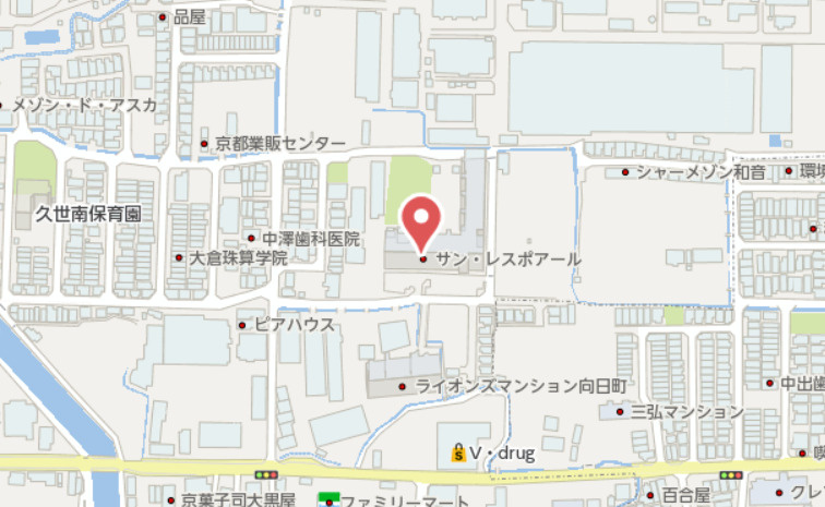 サンレスポアール　8階の地図