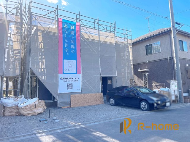 小美玉市羽鳥第8　新築戸建て　1号棟の外観|2025年2月完成予定！近隣の同仕様完成物件をご見学いただけます♪