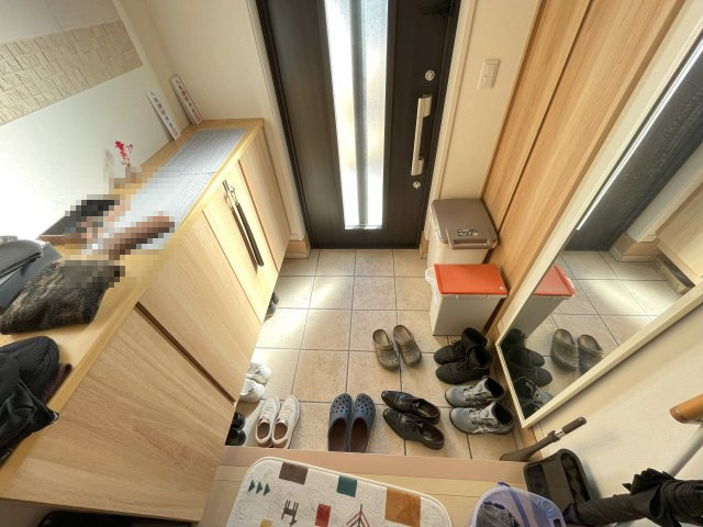 200㎡越え宅地！足利市西新井間　中古戸建の玄関|きれいな玄関です